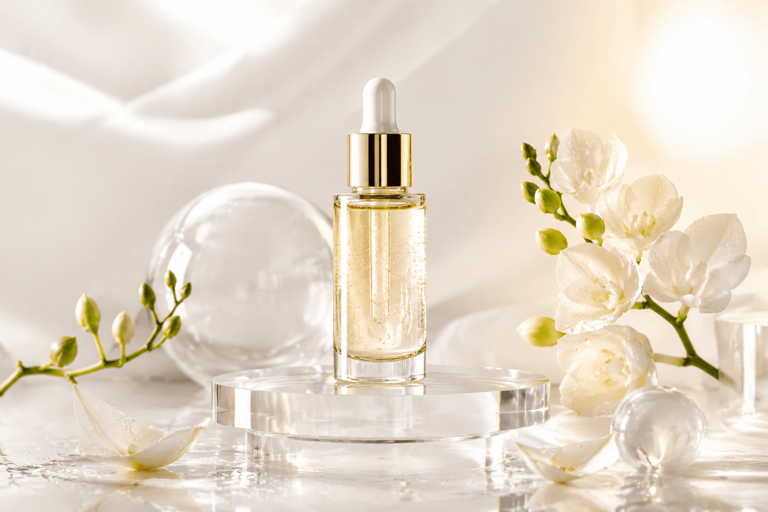 Luxury Skincare Serum Ad main reference image