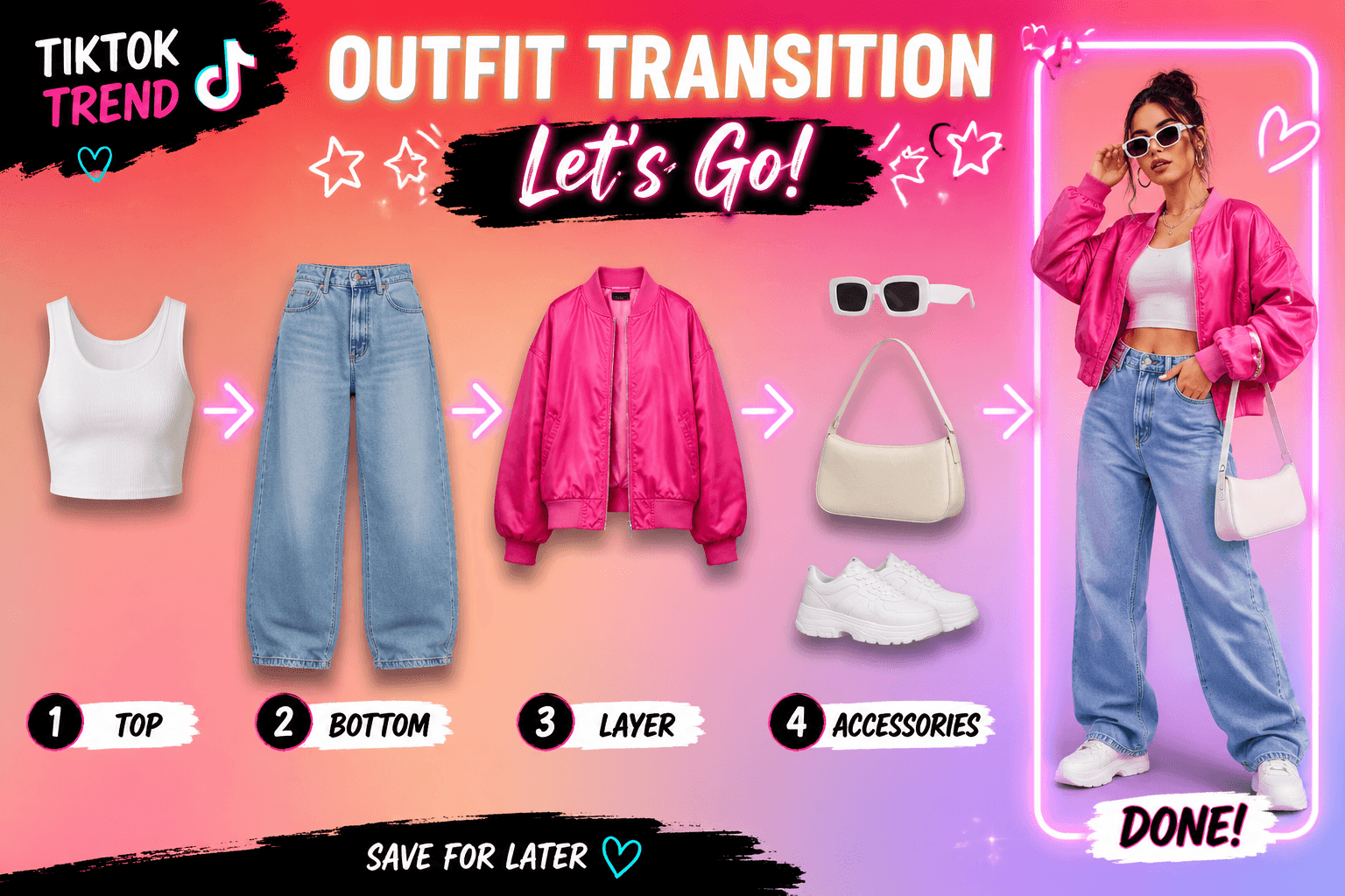 TikTok Outfit Transition main reference image